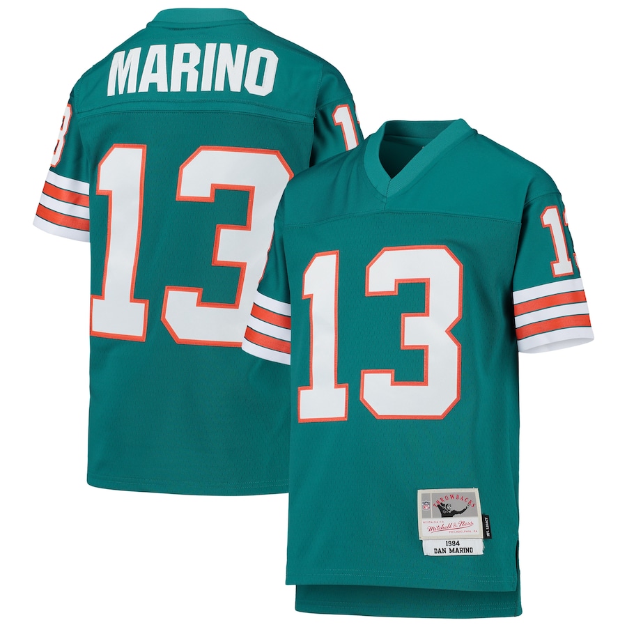 Best Throwback Jerseys of the NFL - Dan Marino Miami Dolphins Best Throwback Jerseys of the 70's 80's 90's up until the modern era.